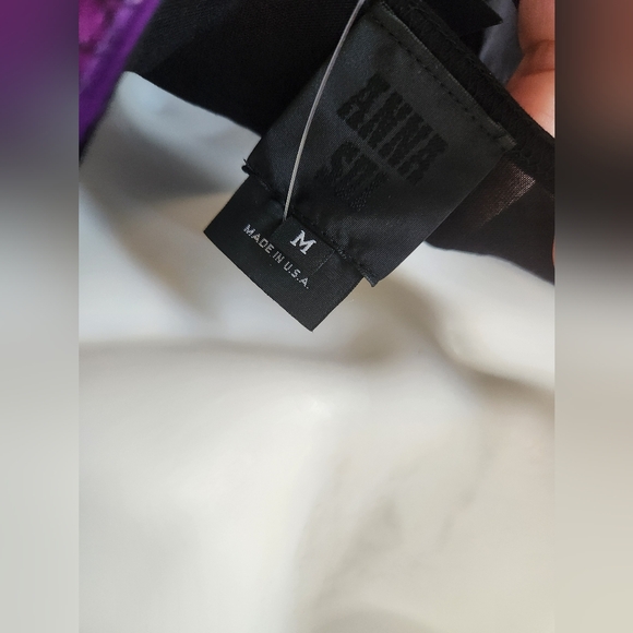 Anna Sui Sleeveless Shirt Dress w/ Silk Sash | Sz Medium | NWT - Picture 6 of 7